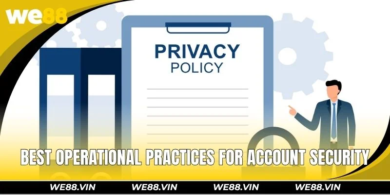 Privacy Policy at WE88 - Terms, Account Rules, Security Best operational practices for account security