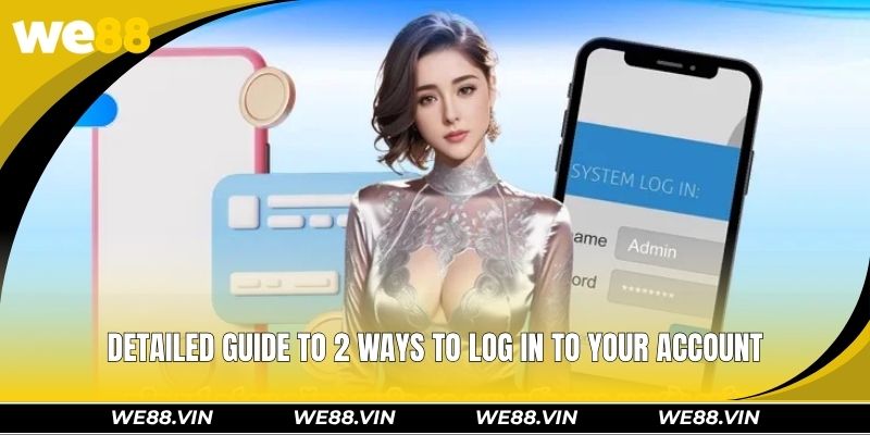 Detailed guide to 2 ways to log in to your account
