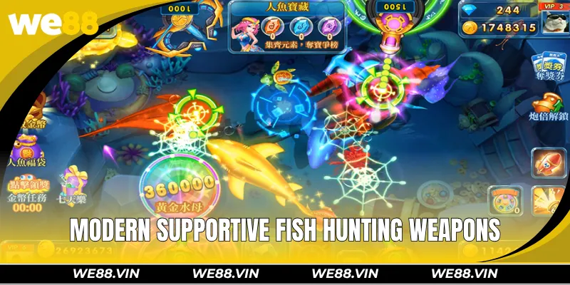Happy Fishing WE88 – The Ultimate Fish Hunting Experience Modern supportive fish hunting weapons crafted by JILI