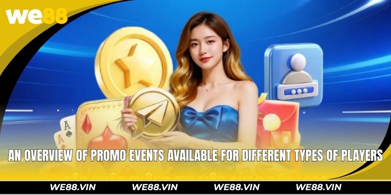 An overview of promo events available for different types of players