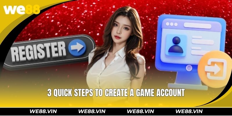 3 quick steps to create a game account
